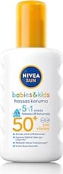 Nivea Bebek ve Çocuklar için Hassas Koruyucu 200 ml 50 Faktör Güneş Spreyi ürün görseli