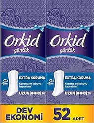 Orkid Extra Koruma Uzun Günlük Ped 52'li ürün görseli
