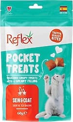 Reflex Pocket Treats Deri ve Tüy Bakımı 60 gr Kedi Ödül Maması ürün görseli