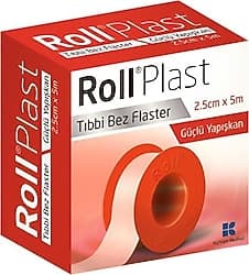 Roll Plast 2.5cm x 5m Bez Flaster ürün görseli