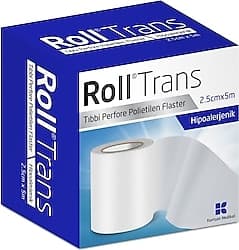Roll Trans Şeffaf Perfore Polietilen 5cm x 5m Hipoalerjenik Flaster ürün görseli