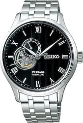 Seiko Presage Japanese Garden Semi-Skeleton SSA377 Çelik Kordon Siyah Erkek Kol Saati ürün görseli