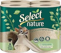 Select Nature 3 Katlı 8'li Tuvalet Kağıdı ürün görseli