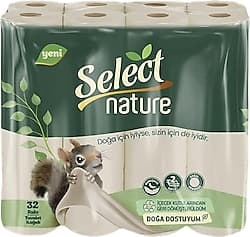 Select Nature 2 Katlı 32'li Tuvalet Kağıdı ürün görseli