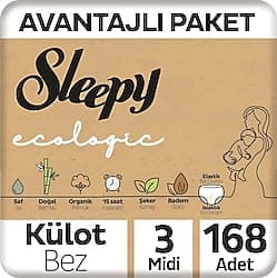 Sleepy Ecologic 3 Numara Midi 168'li Külot Bez ürün görseli
