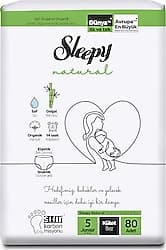 Sleepy Natural 5 Numara Junior 80'li Külot Bez ürün görseli