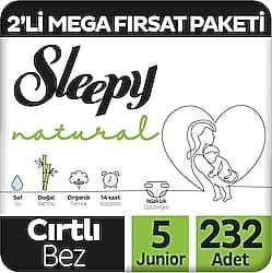 Sleepy Natural 5 Numara Junior 58'li 4 Adet Bebek Bezi ürün görseli