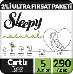 Sleepy Natural 5 Numara Junior 58'li 5 Adet Bebek Bezi ürün görseli
