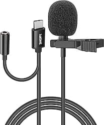 Snopy SN-MTK45 Type-C Akıllı Telefon Kulaklık Çıkışlı Youtuber Yaka Mikrofonu ürün görseli
