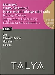 Talya Ekinezya Çinko ve C Vitaminli 12'li Pastil ürün görseli