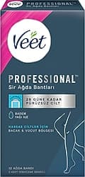 Veet Professional Hassas Ciltler için Bacak ve Vücut Bölgesi 12'li Sir Ağda Bandı ürün görseli