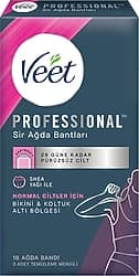 Veet Professional Normal Ciltler için Bacak ve Vücut Bölgesine Özel 12'li Sir Ağda Bandı ürün görseli