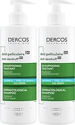 Vichy Dercos Anti-Dandruff Normal ve Yağlı Saçlar için 390 ml 2 Adet Kepek Şampuanı ürün görseli