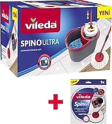 Vileda Spino Ultra Otomatik Temizlik Seti + Yedek Paspas ürün görseli